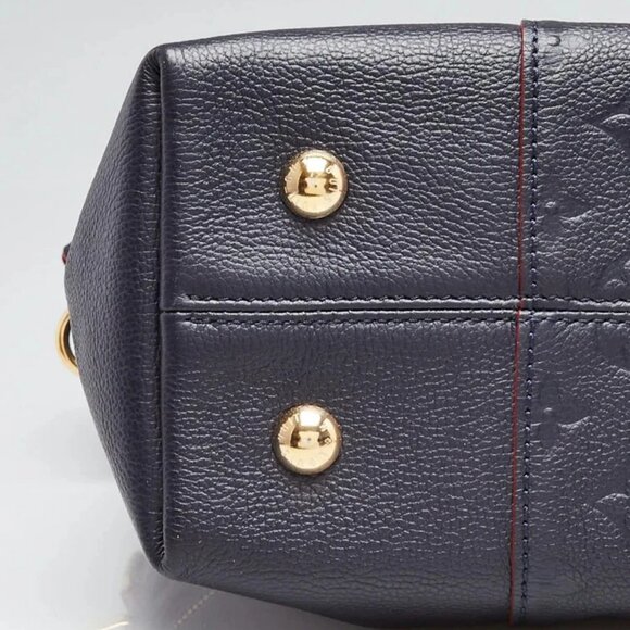Louis Vuitton Marine/Rouge Monogram Empreinte Leather Melie Bag - Picture 6 of 12